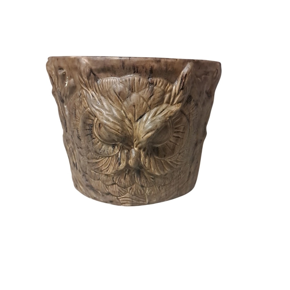 3d Owl Ceramic Planter Handmade
